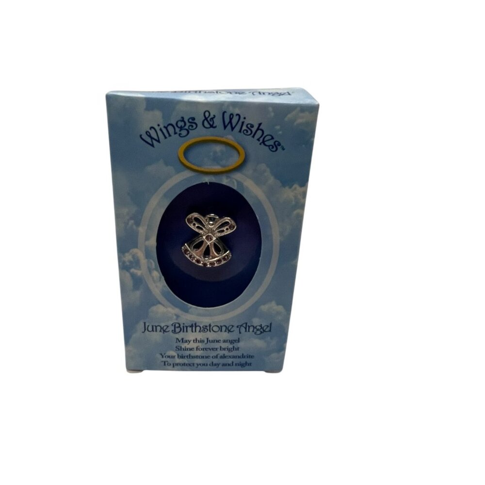 Wings & Wishes - June Birthday Angel - Tac Pin - NEW